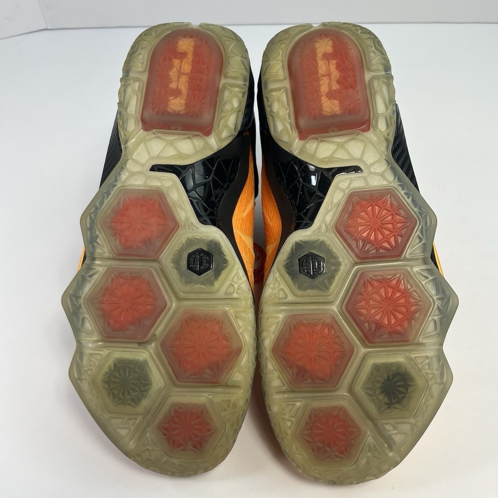 Nike LeBron Size 9 CLE 2015 12 XII “Witness" Laser Orange Crimson Cleveland - Picture 8 of 8